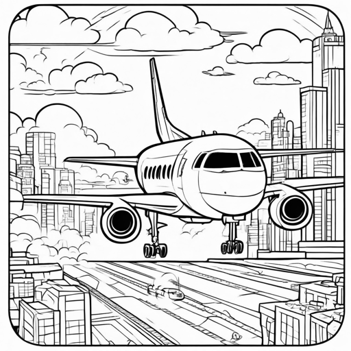 Airplanes coloring page