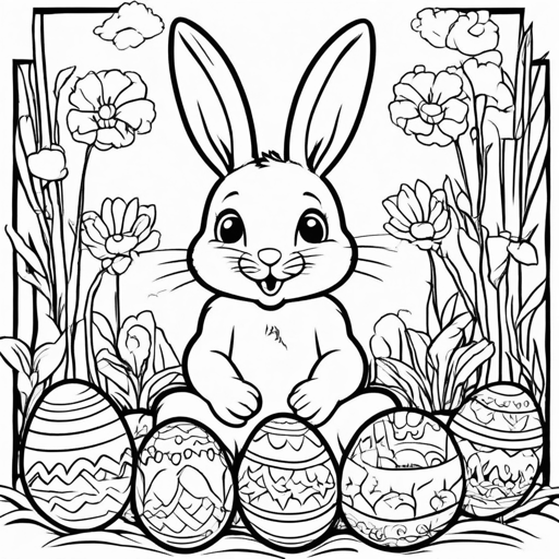 Easter coloring page