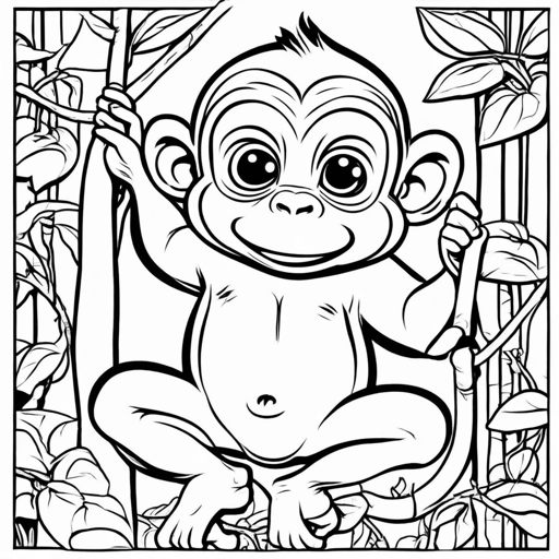 Jungle Animals coloring page