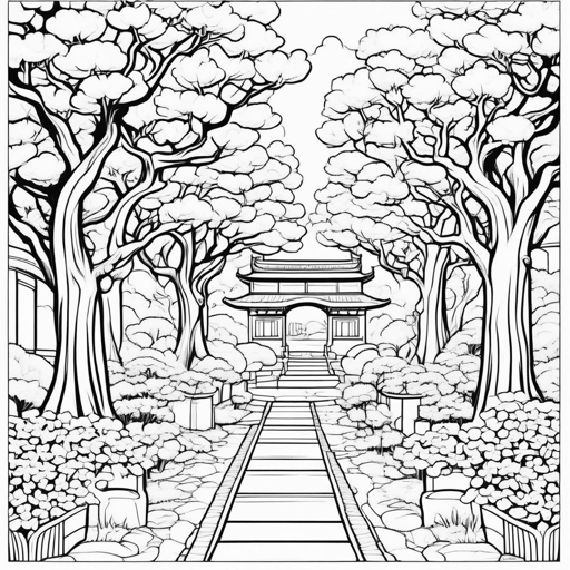 Spring Blossoms coloring page