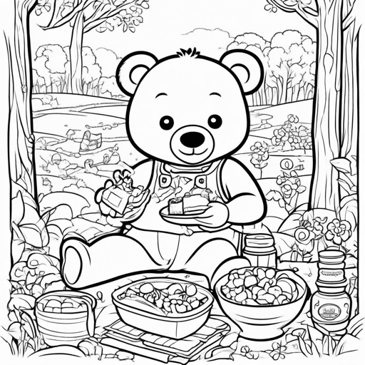 Teddy Bears coloring page